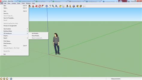 Accessing 3D Warehouse .